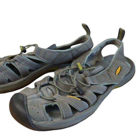 Keen Womens Whisper Size 9 Waterproof Outdoor Sandals - Gray - Adjustable Straps - Picture 3 of 7